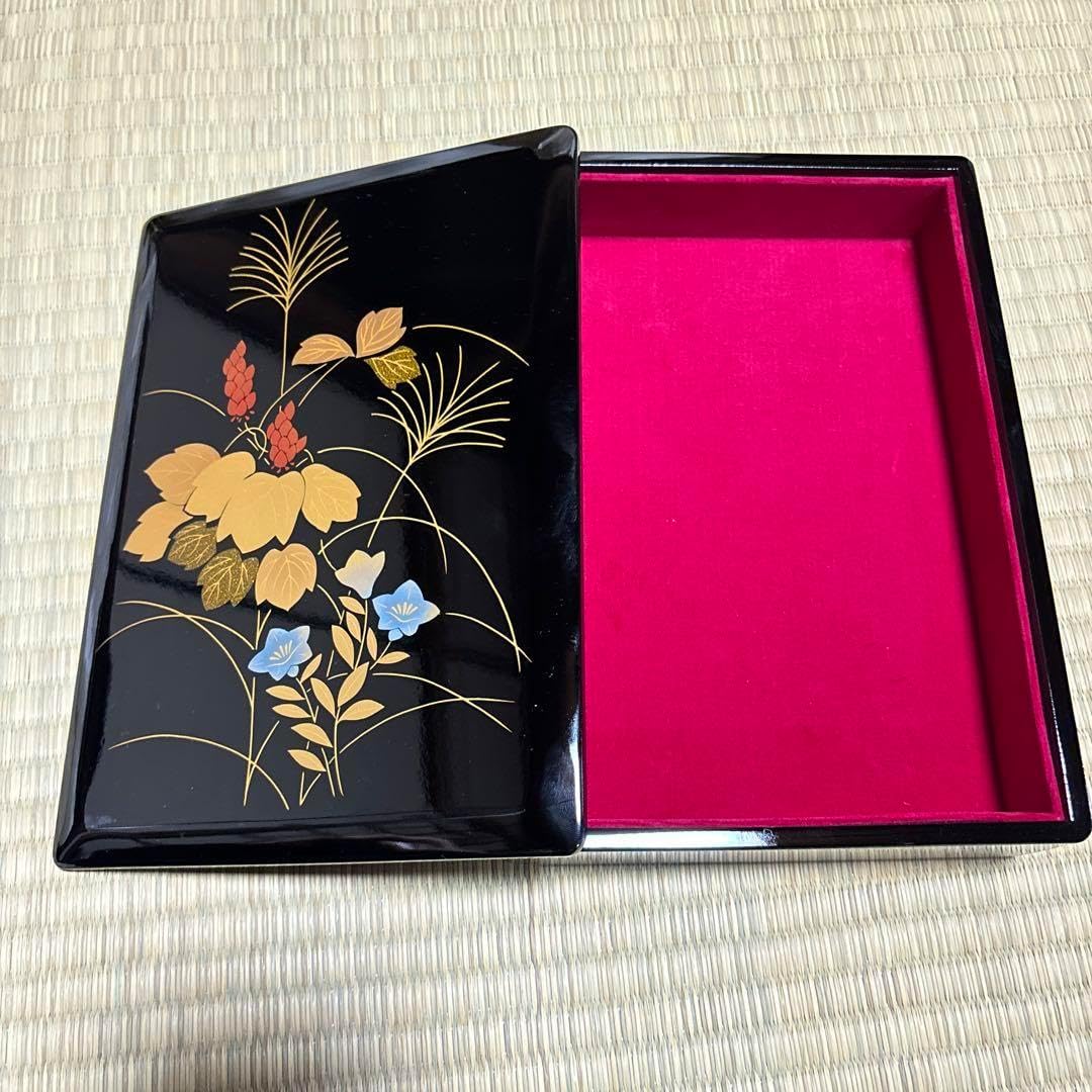 山田平安堂 漆器 小箱 秋草 ホーム＆キッチン